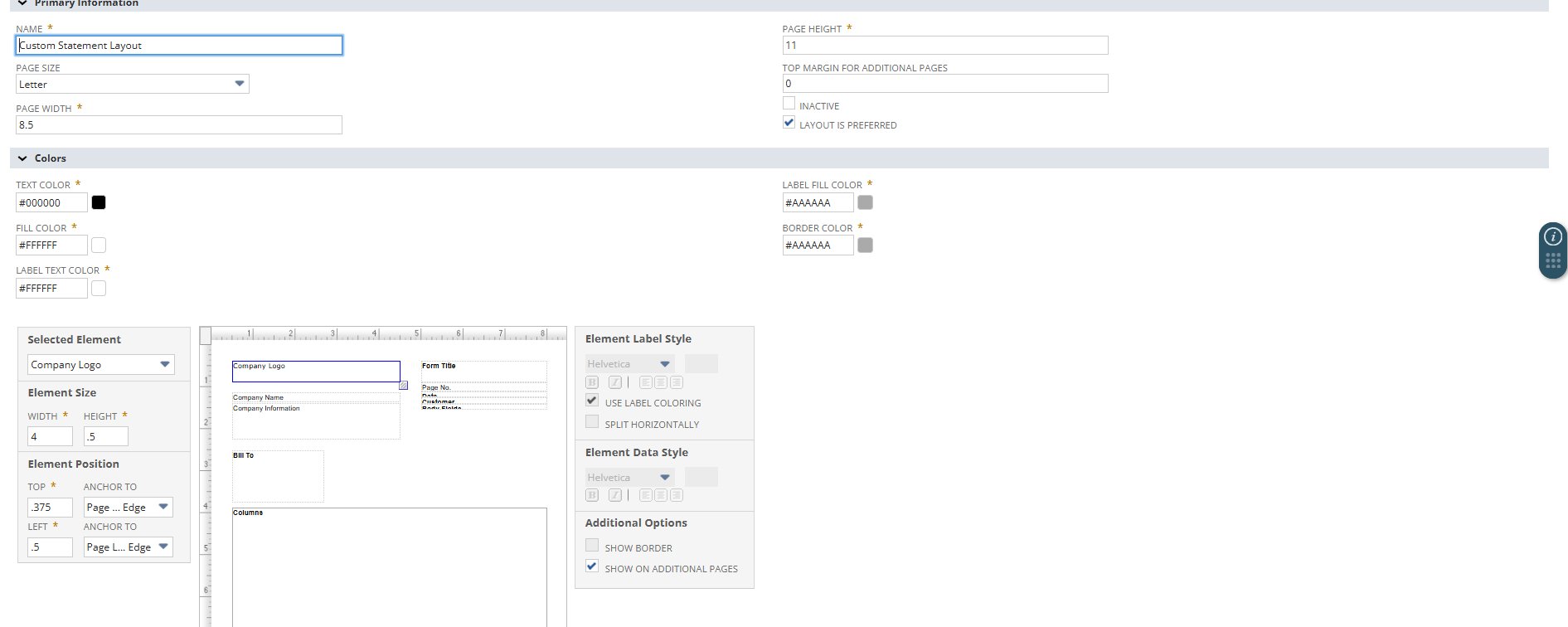 PDF Layout Designer — drag, resize, and position elements